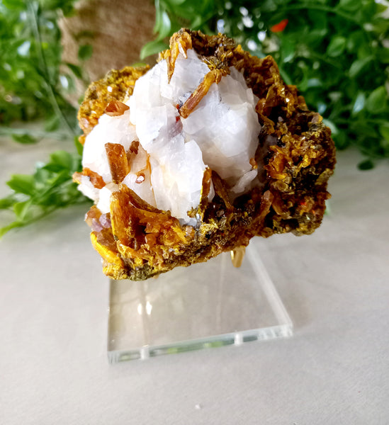 Realgar & Calcite Raw Specimen