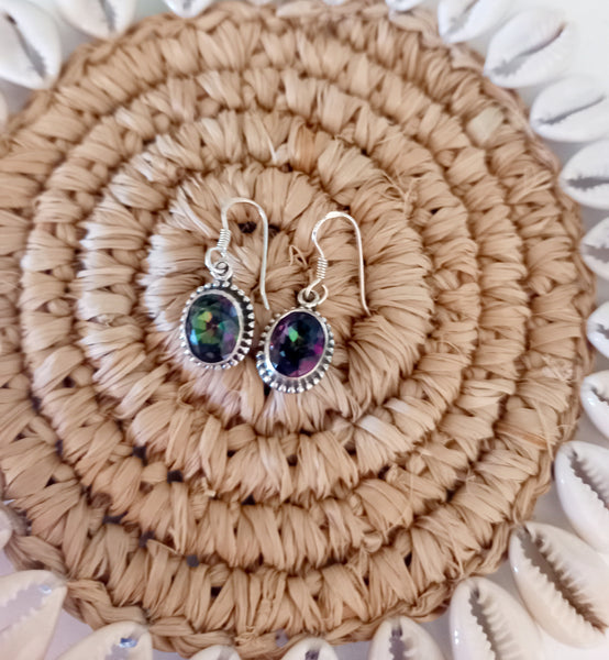 Crystal Earrings - Sterling Silver