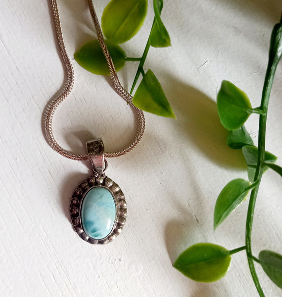 Larimar Jewellery (Sterling Silver)