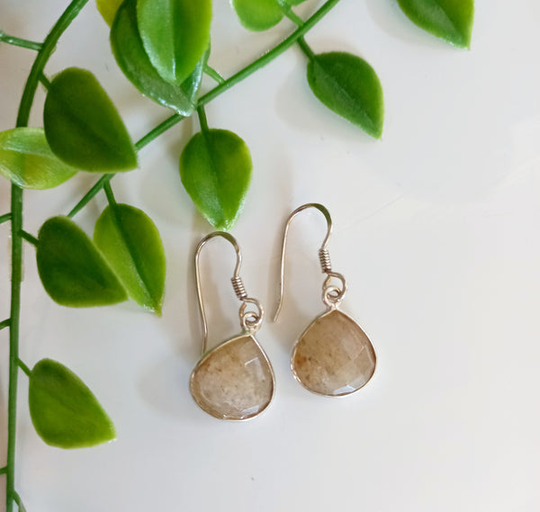 Crystal Earrings - Sterling Silver