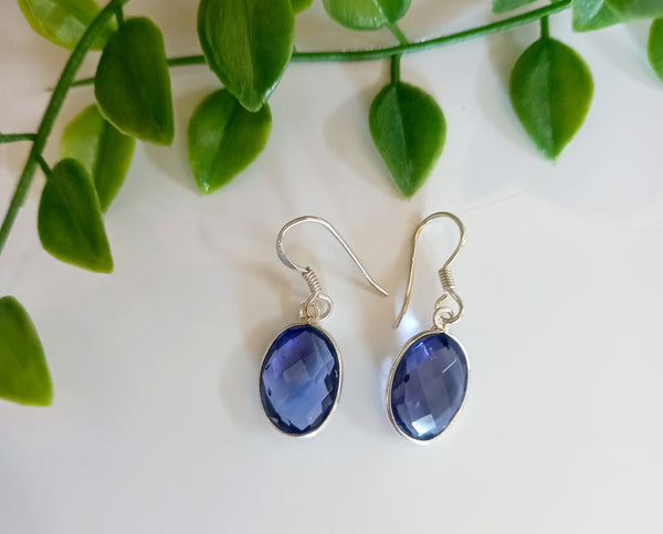 Crystal Earrings - Sterling Silver