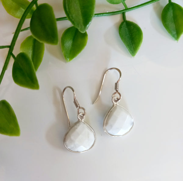 Crystal Earrings - Sterling Silver