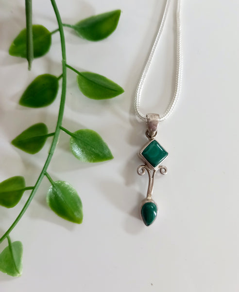 Malachite Jewellery (Sterling Silver)