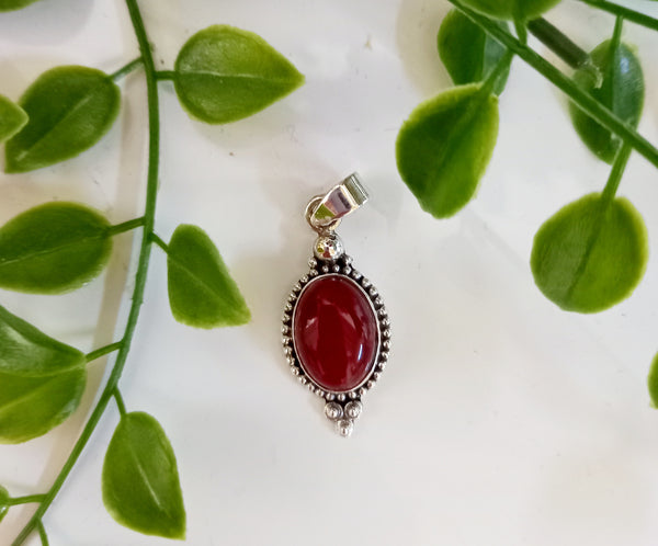 Carnelian Sterling Silver Jewellery