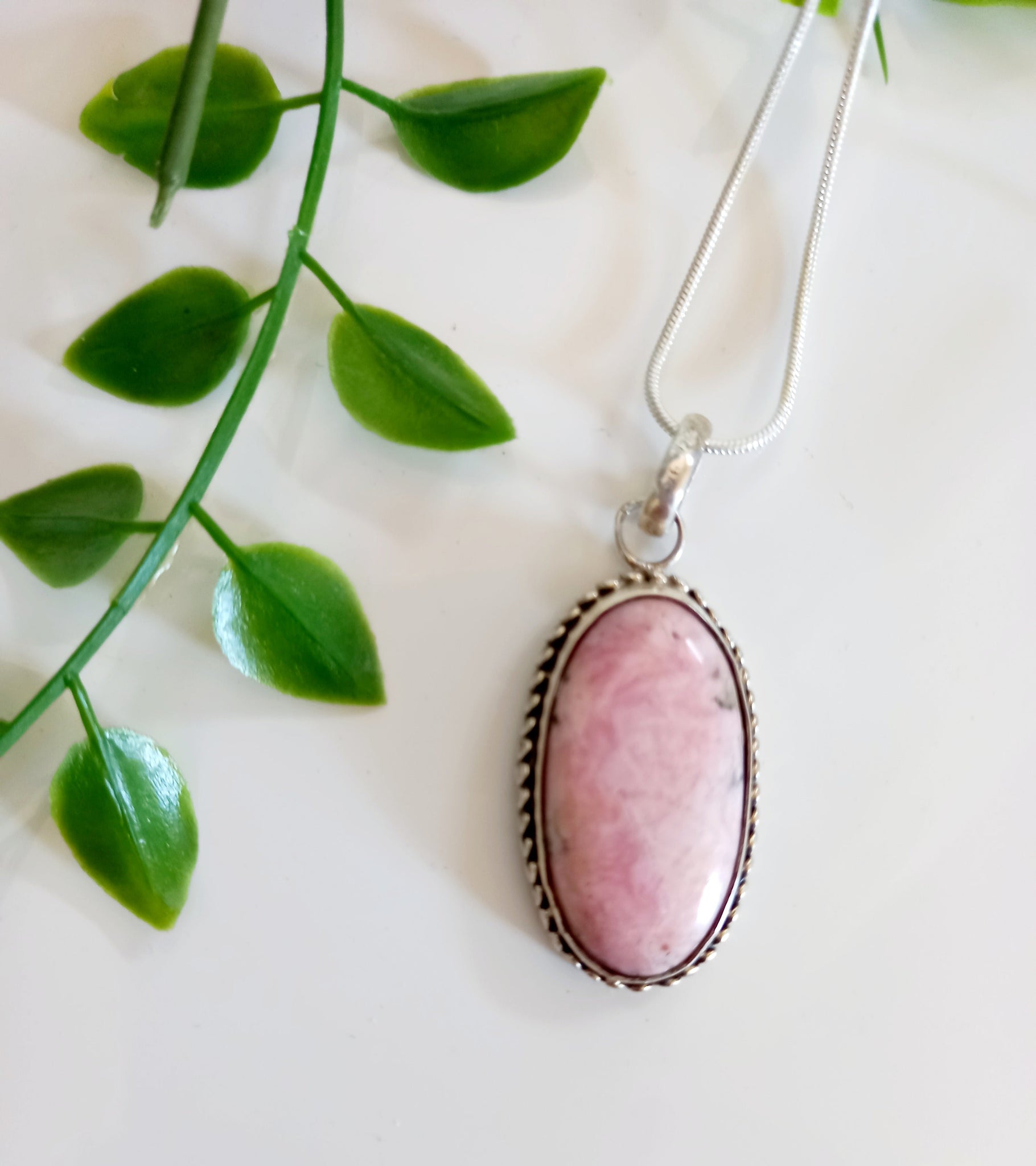 Rhodochrosite Sterling Silver Jewellery