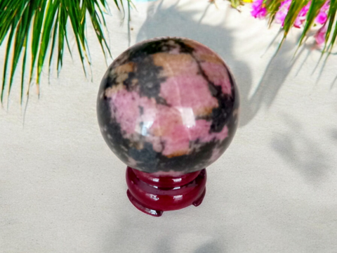 Rhodonite Sphere