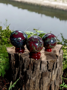 Dragon Blood Jasper Spheres