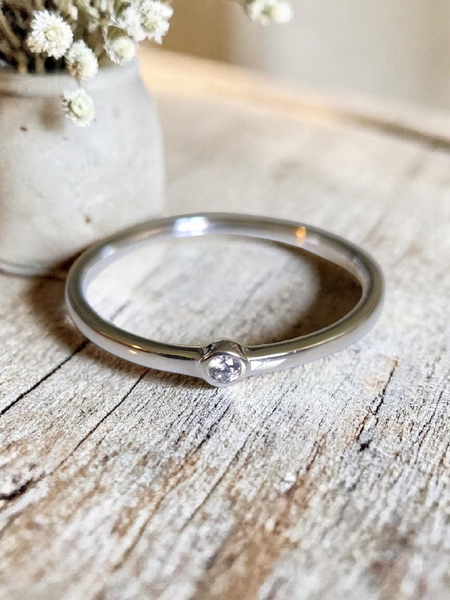 Sterling Silver Crystal Rings