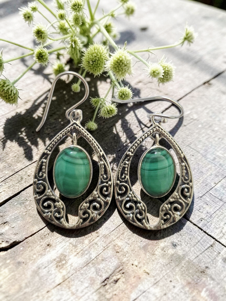 Malachite Jewellery (Sterling Silver)