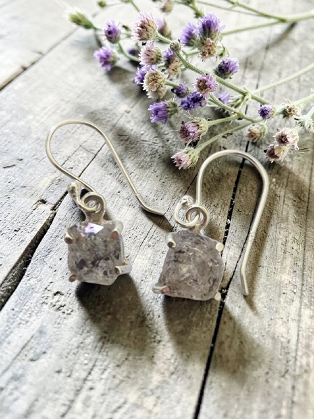 Crystal Earrings - Sterling Silver