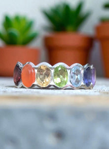 Sterling Silver Crystal Rings
