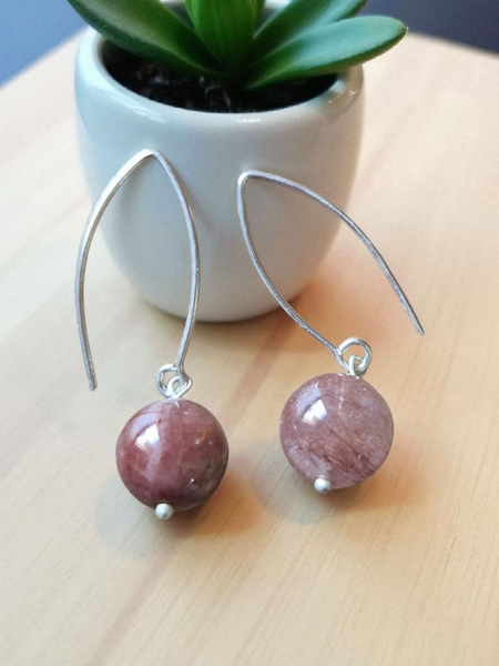 Crystal Earrings - Sterling Silver