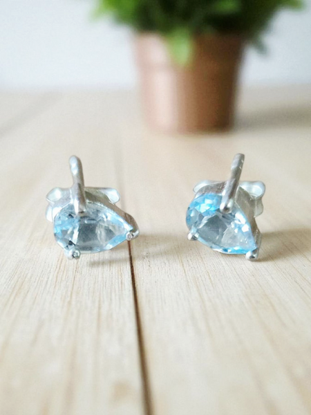 Crystal Earrings - Sterling Silver
