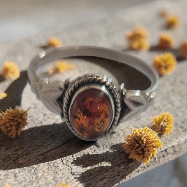 Amber Sterling Silver Jewellery