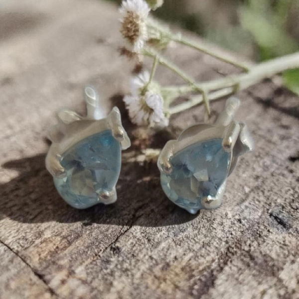 Crystal Earrings - Sterling Silver