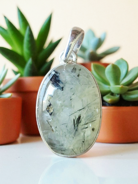 Phrenite Sterling Silver Jewellery