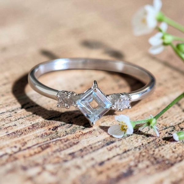 Sterling Silver Crystal Rings