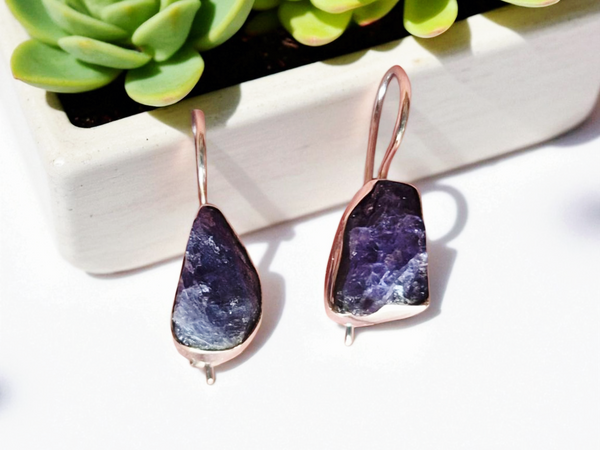 Crystal Earrings - Sterling Silver