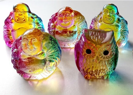 Resin Owl & Buddah